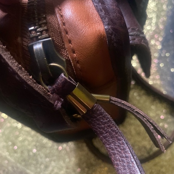 MADEWELL ALL-WEATHER LEATHER PUMPKIN BROWN CAMERA CROSSBODY Bag LMTD RARE LOVELY - Picture 6 of 15